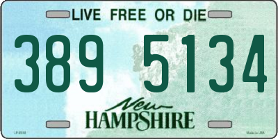 NH license plate 3895134