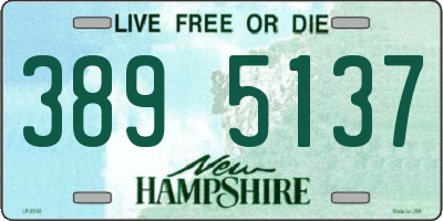 NH license plate 3895137