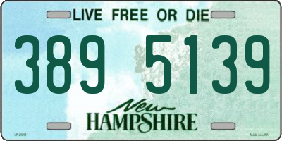 NH license plate 3895139