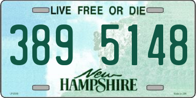 NH license plate 3895148