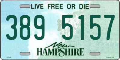 NH license plate 3895157