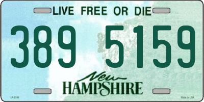 NH license plate 3895159