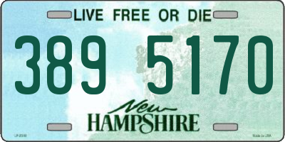 NH license plate 3895170