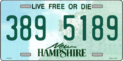 NH license plate 3895189