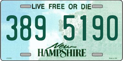 NH license plate 3895190