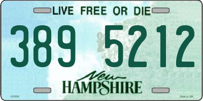 NH license plate 3895212