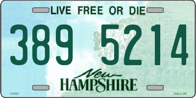 NH license plate 3895214