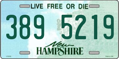 NH license plate 3895219