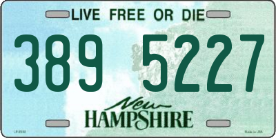 NH license plate 3895227