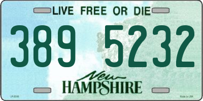 NH license plate 3895232