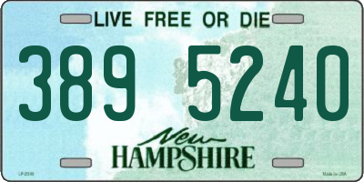 NH license plate 3895240