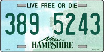 NH license plate 3895243