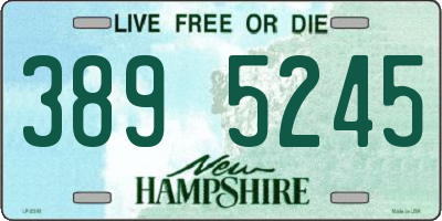 NH license plate 3895245