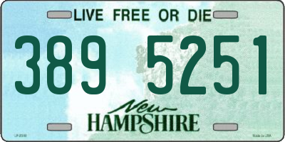 NH license plate 3895251