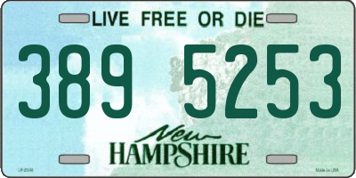 NH license plate 3895253