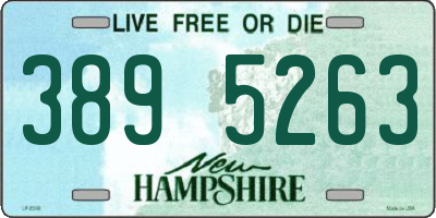 NH license plate 3895263