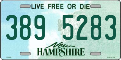 NH license plate 3895283