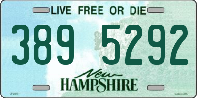 NH license plate 3895292