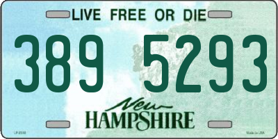 NH license plate 3895293