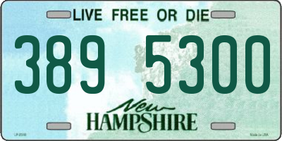 NH license plate 3895300