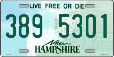 NH license plate 3895301