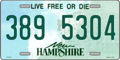 NH license plate 3895304