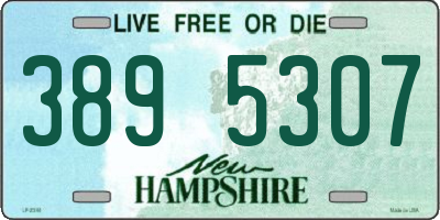 NH license plate 3895307