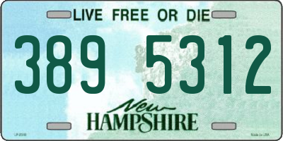 NH license plate 3895312