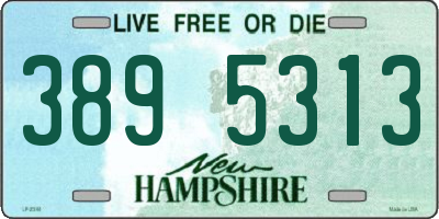 NH license plate 3895313