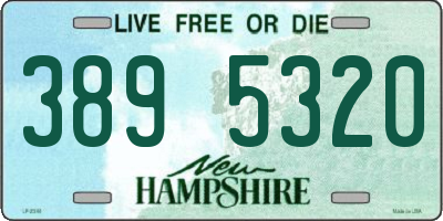 NH license plate 3895320