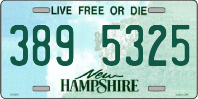 NH license plate 3895325