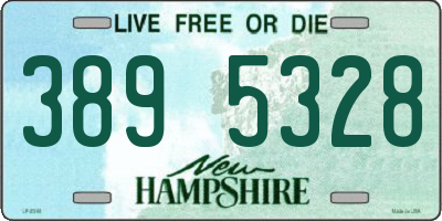 NH license plate 3895328