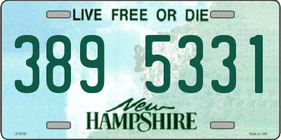 NH license plate 3895331