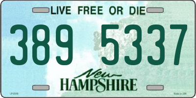 NH license plate 3895337