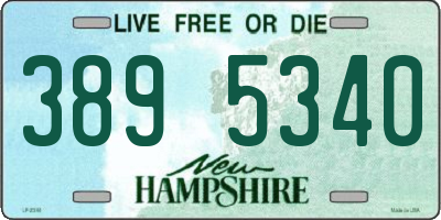 NH license plate 3895340