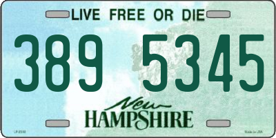 NH license plate 3895345