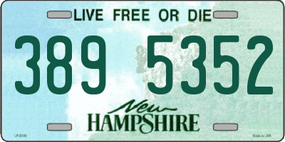 NH license plate 3895352