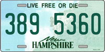 NH license plate 3895360