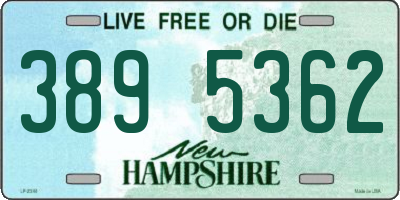 NH license plate 3895362