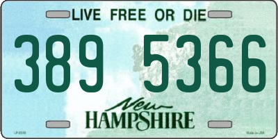 NH license plate 3895366