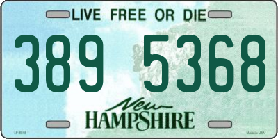 NH license plate 3895368