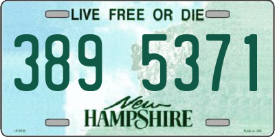 NH license plate 3895371