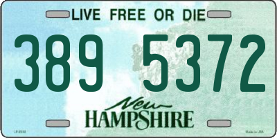 NH license plate 3895372