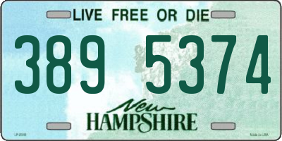 NH license plate 3895374