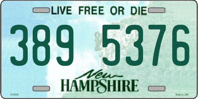 NH license plate 3895376