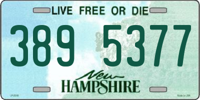 NH license plate 3895377