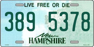 NH license plate 3895378