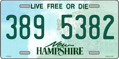 NH license plate 3895382