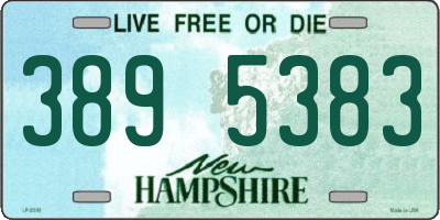 NH license plate 3895383