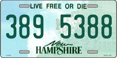 NH license plate 3895388